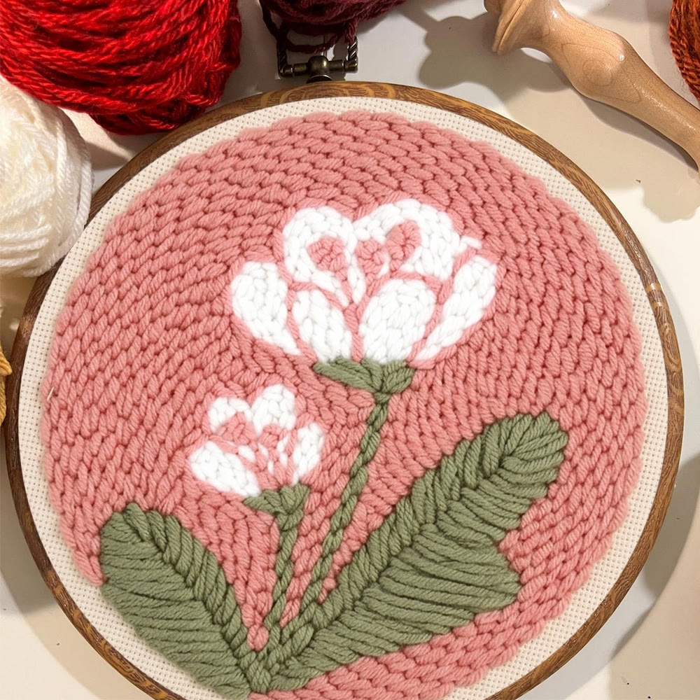 Duftendes Tulpen-Punch-Needle-Set – Elegantes Blumenbastelset | Liebevolles, handgemachtes Geschenk für Sie - image 2