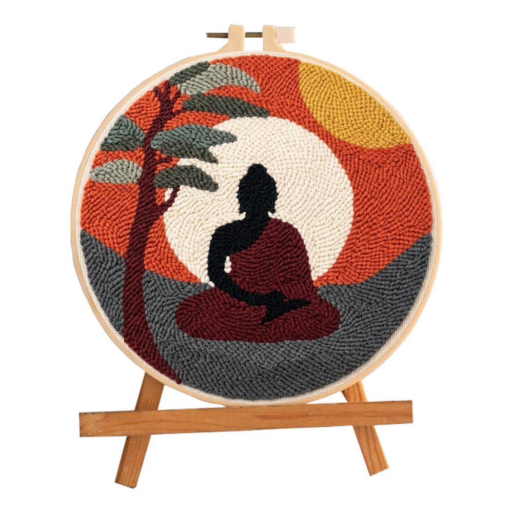 Weg zur Achtsamkeit – Punch-Needle-Set – Handgefertigte Boho-Zen-Deko | Gemütliches, achtsames Wohnaccessoire - image 9