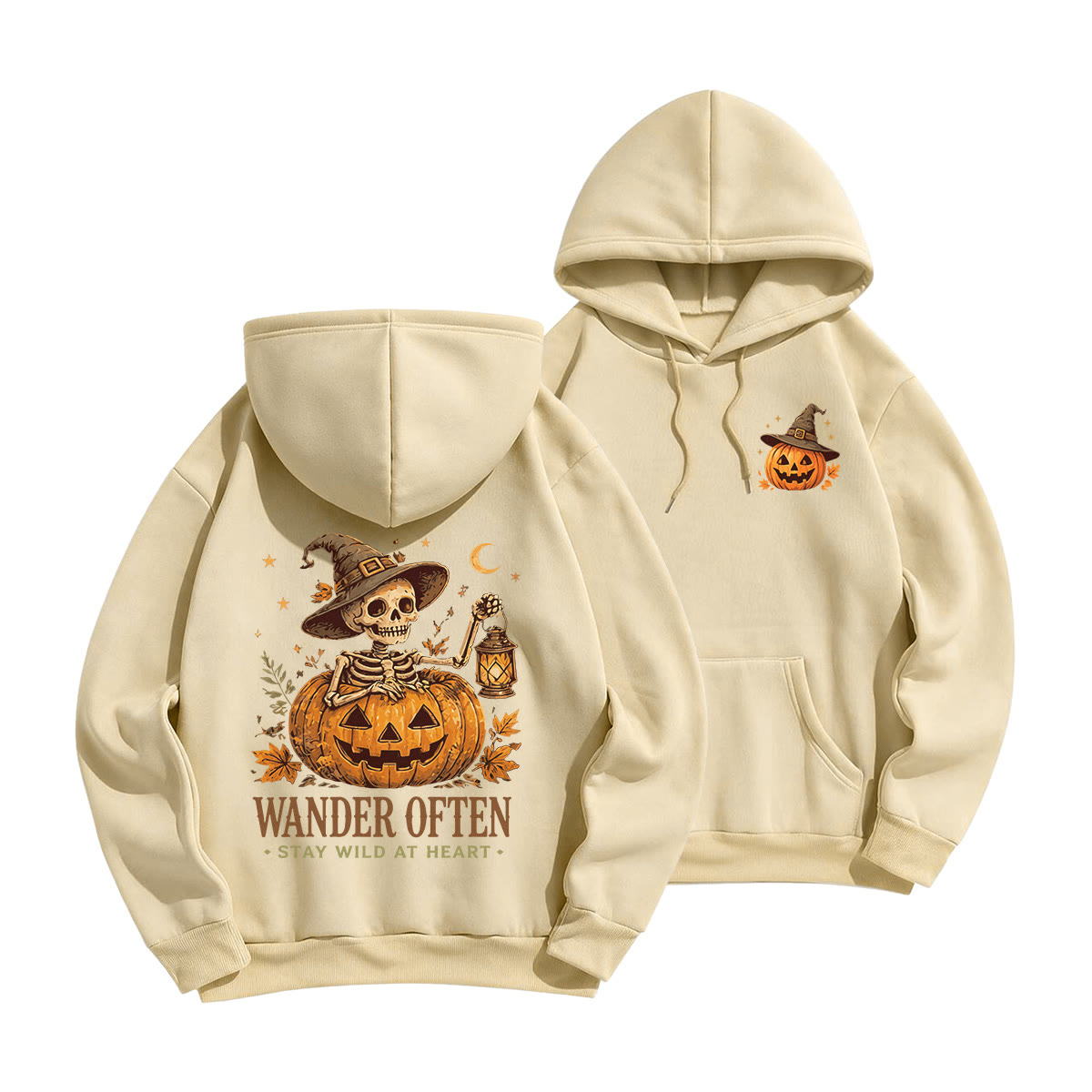 Rubbyoo Wander Often Unisex Hoodie - Leichter Kaffee - 2XL - image 7