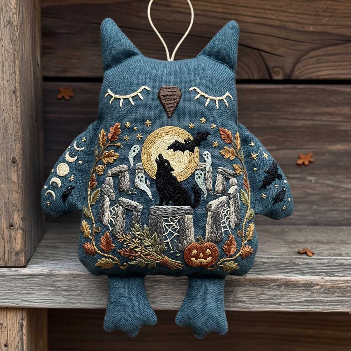 Rubbyoo Eulen-Stickset – Mondlichtwolf | Heulen im Mondlicht | Wunderschöne Halloween-Regaldekoration - image 2
