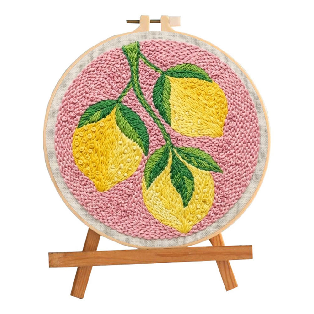 Stickset „Zitronenzeit“ – Einfache Handarbeit mit Fruchtmotiven | Entspannende Sommerdekoration für Ihr Zimmer - image 10