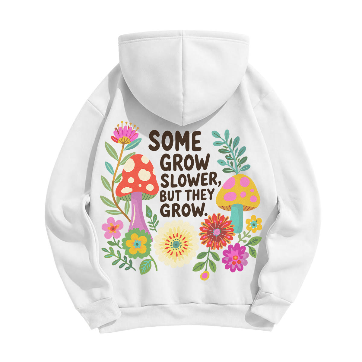 Rubbyoo Manche wachsen langsamer, aber sie wachsen Unisex-Hoodie - image 10