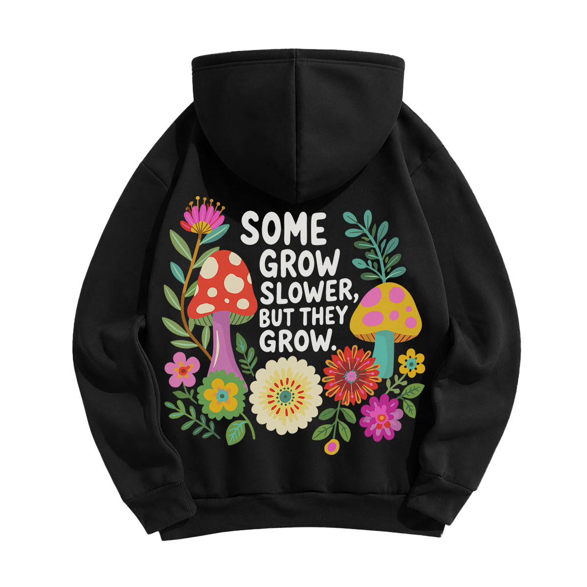 Rubbyoo Manche wachsen langsamer, aber sie wachsen Unisex-Hoodie - image 13