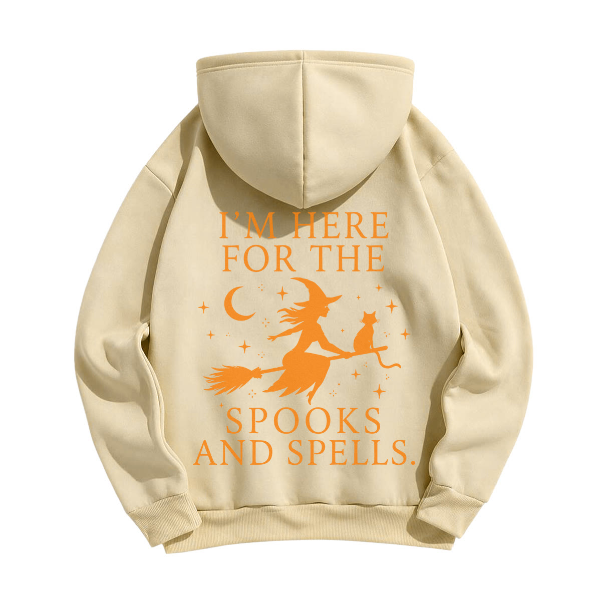 Rubbyoo Ich bin hier für Geister und Zauber – Unisex-Hoodie-Halloween-Outfit - image 18