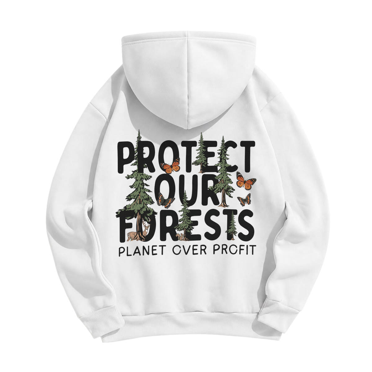 Rubbyoo Unisex-Hoodie „Schütze unsere Wälder“ - image 9