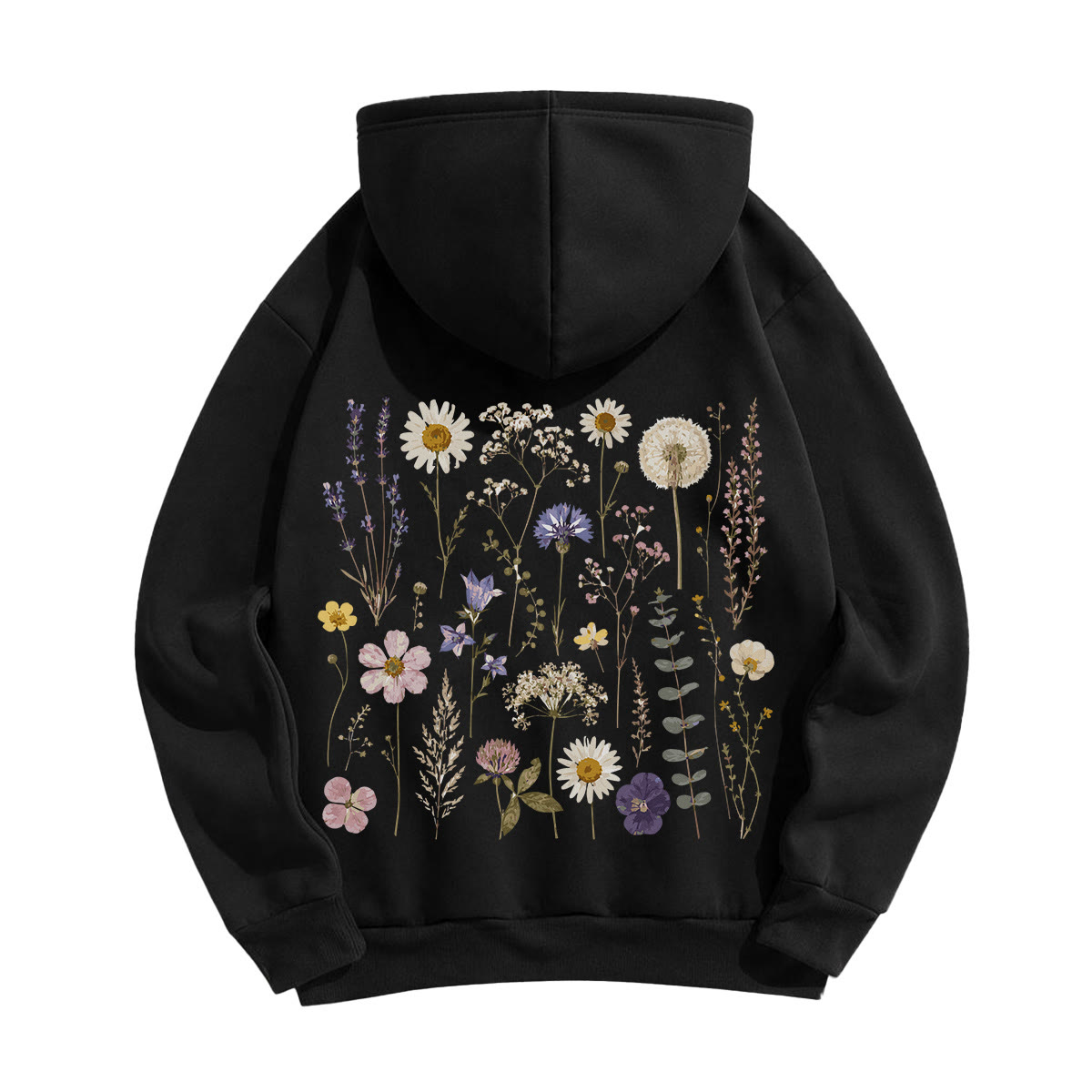 Rubbyoo Rustikaler Unisex-Hoodie mit schönen Blumen - image 13