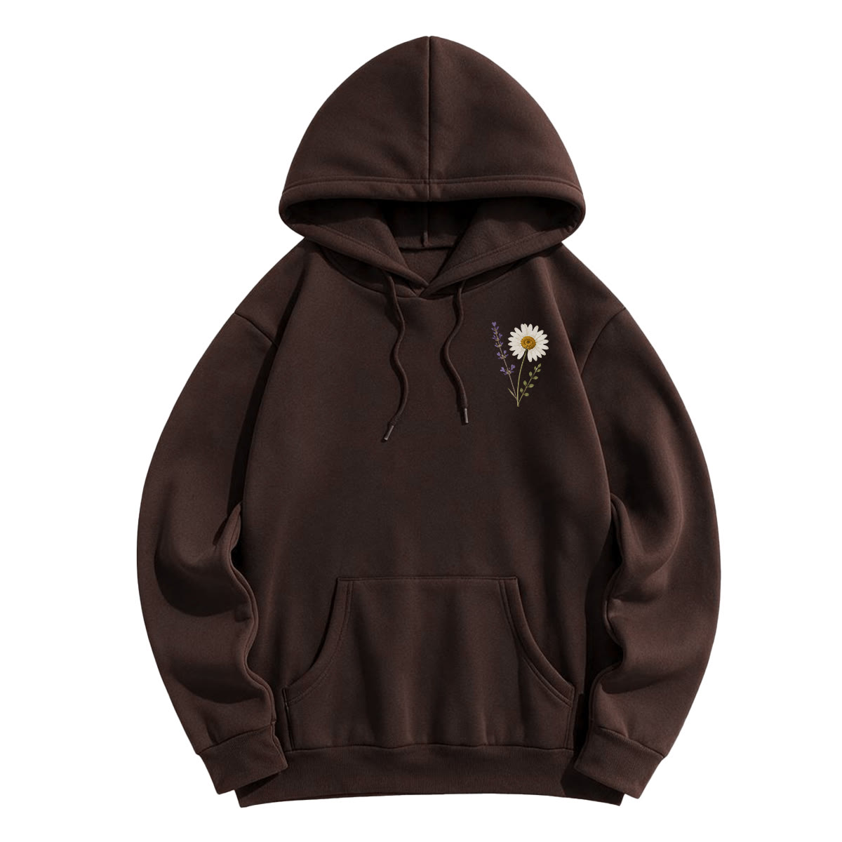 Rubbyoo Rustikaler Unisex-Hoodie mit schönen Blumen - image 5