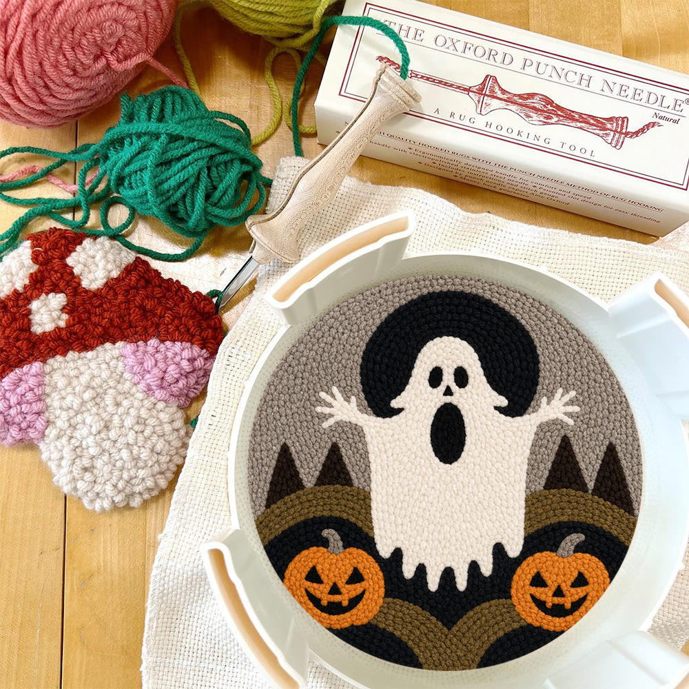 Halloween-Nacht-Horror-Punch-Needle-Set – Verspielte Wanddekoration | Liebevolles DIY-Halloween-Geschenk - image 10