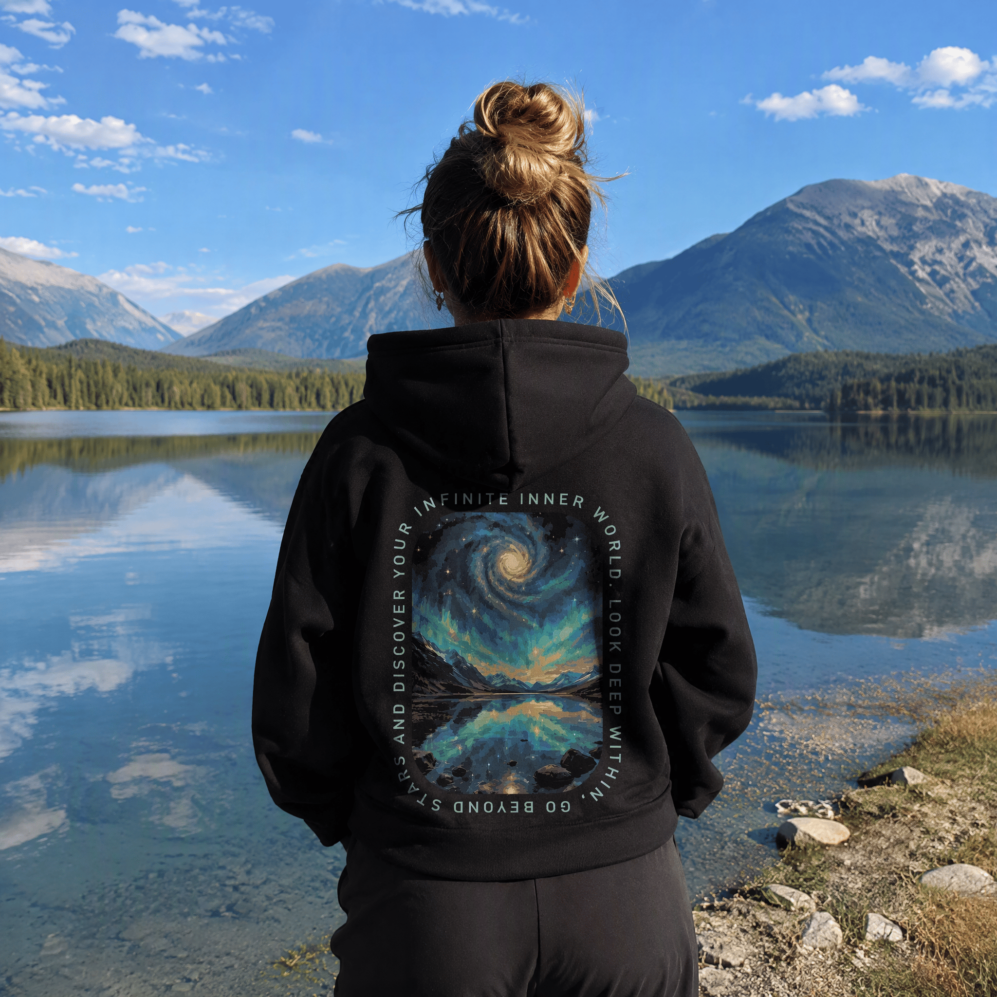 Rubbyoo Unisex-Hoodie: Entdecke deine unendliche innere Welt jenseits der Sterne - image 4