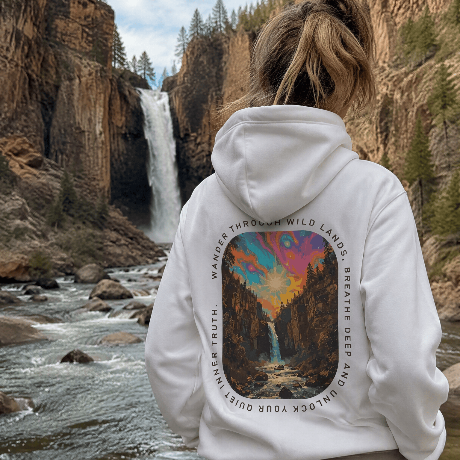 Rubbyoo Wander Through Wild Lands Unisex Hoodie - image 3