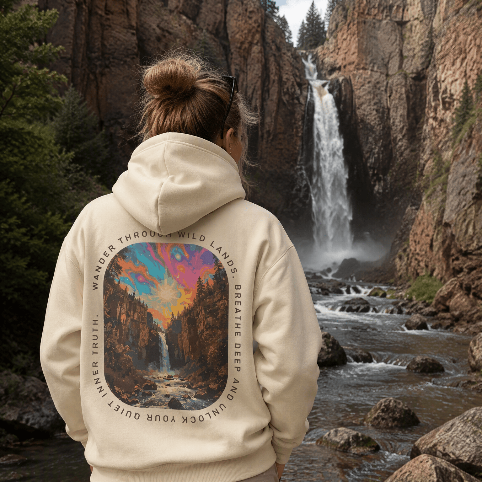 Rubbyoo Wander Through Wild Lands Unisex Hoodie - image 2