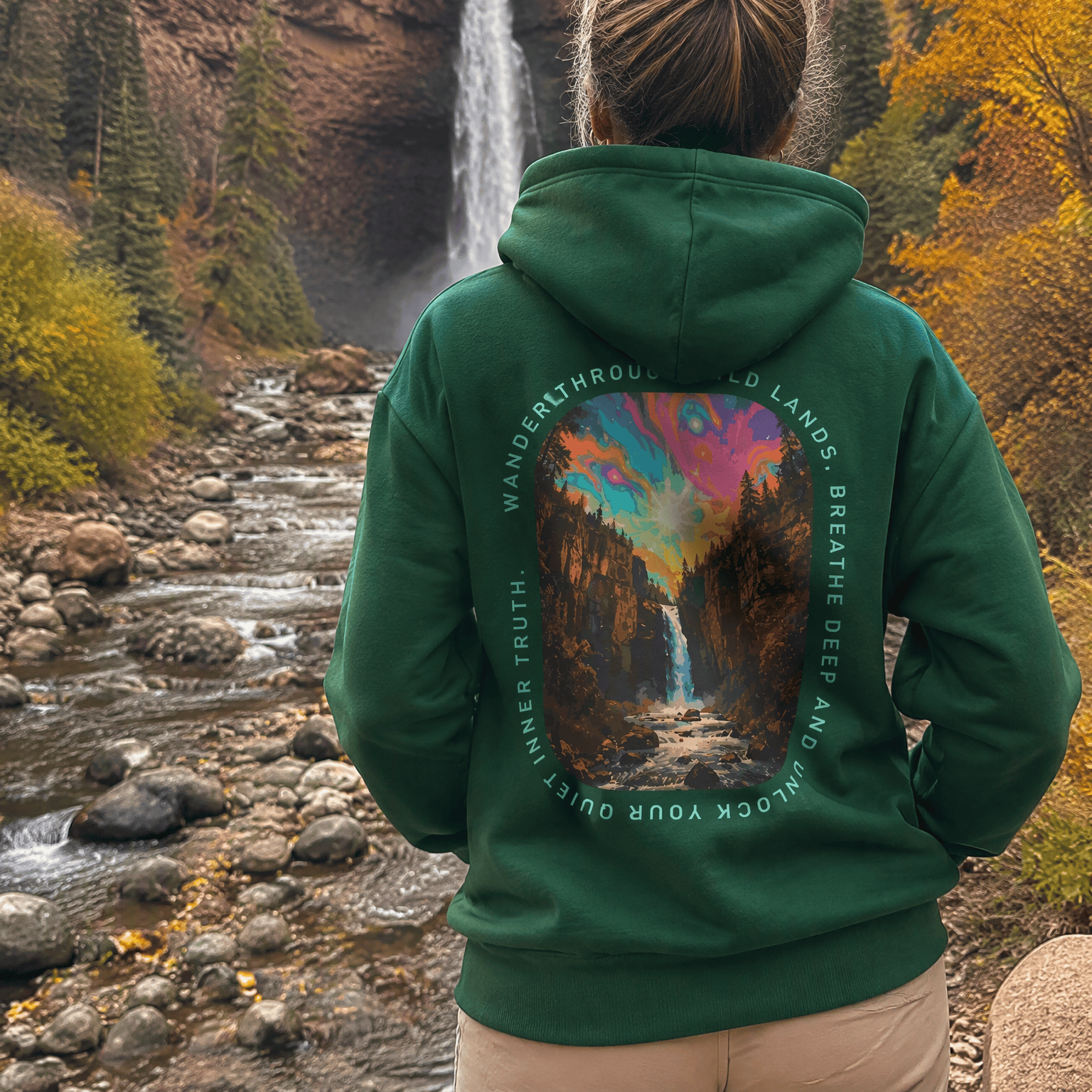 Rubbyoo Wander Through Wild Lands Unisex Hoodie - image 4