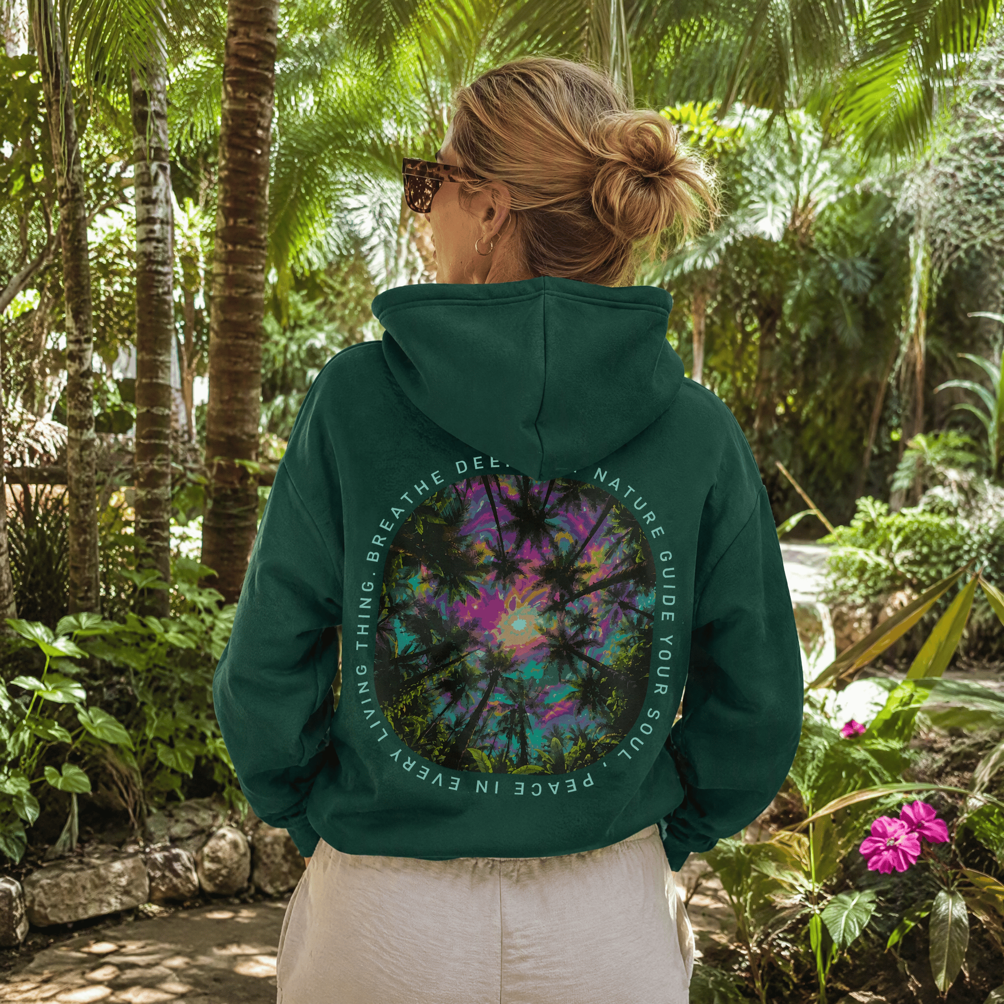 Rubbyoo Lass die Natur deine Seele leiten Unisex-Hoodie - image 3