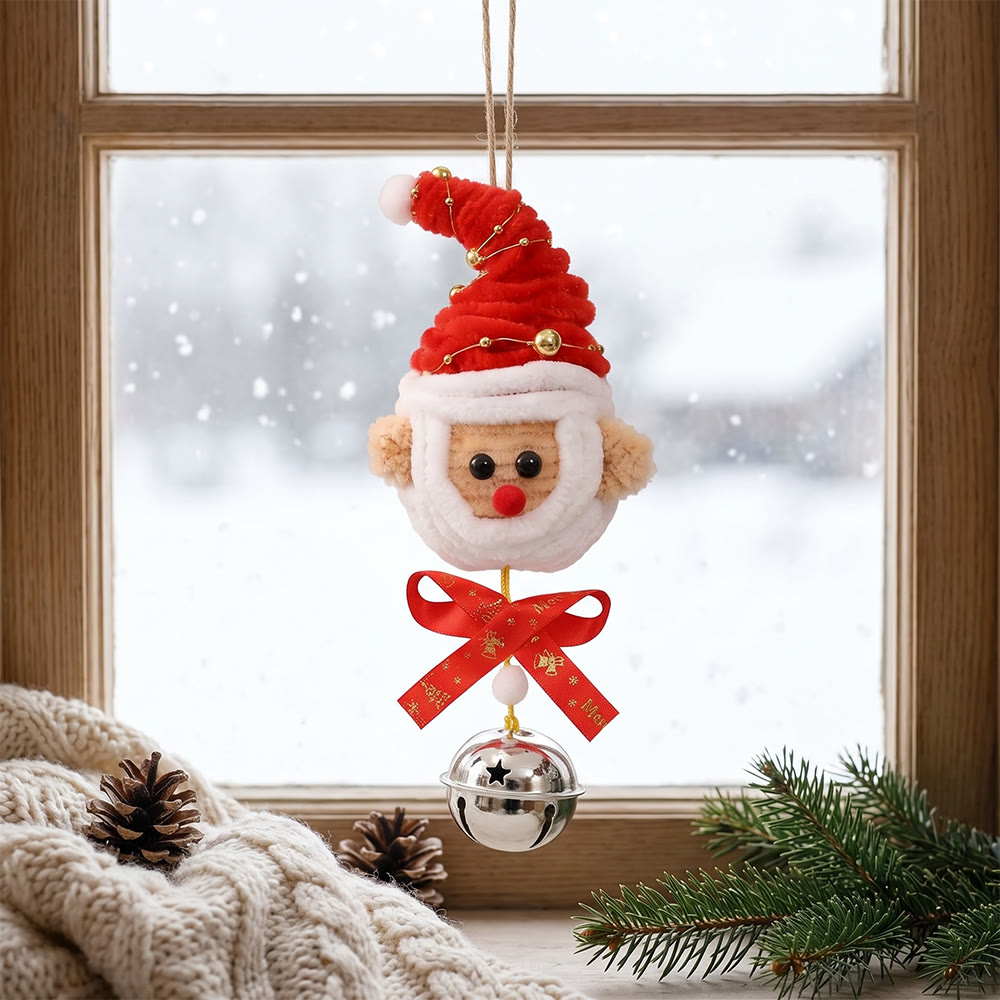 Rubbyoo Wunderschöner Weihnachtsbaumschmuck – DIY-Weihnachtsdeko aus Pfeifenreinigern | Gemütliche, festliche Wohnaccessoires - Weihnachtsmann - image 1