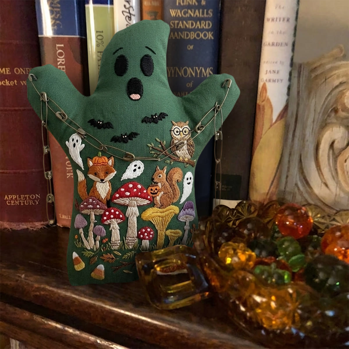 Rubbyoo Geister-Stickset – Halloween-Waldparty | Bezaubernde Wald-Regaldekoration | Rustikales Landschaftsornament - image 2