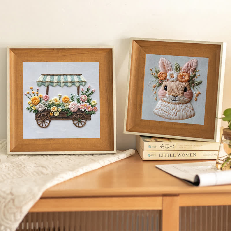 Stickrahmen aus Holz | Dekorative Kunst | Handbemalt - image 5