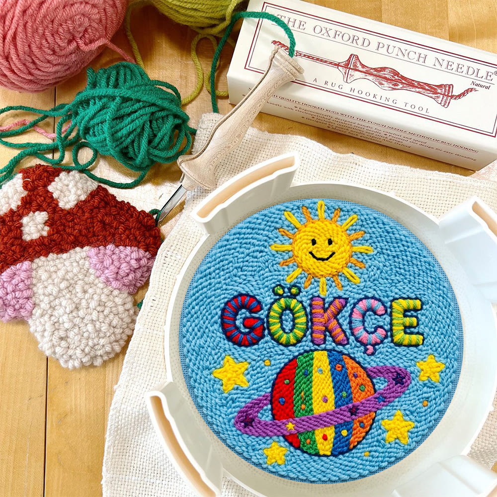 Buntes Planeten-Punch-Needle-Set – Niedliches Universum-Muster | Tolles Geschenk für Jungen - image 5