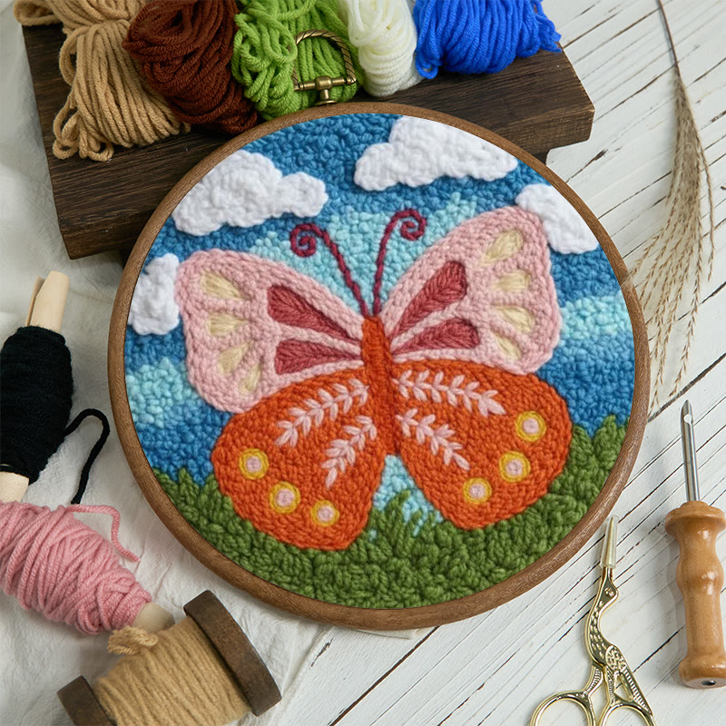 Punch-Needle-Set „Wiesen-Schmetterling“ – Frische Handarbeit | Strahlende Wohnaccessoires - image 12