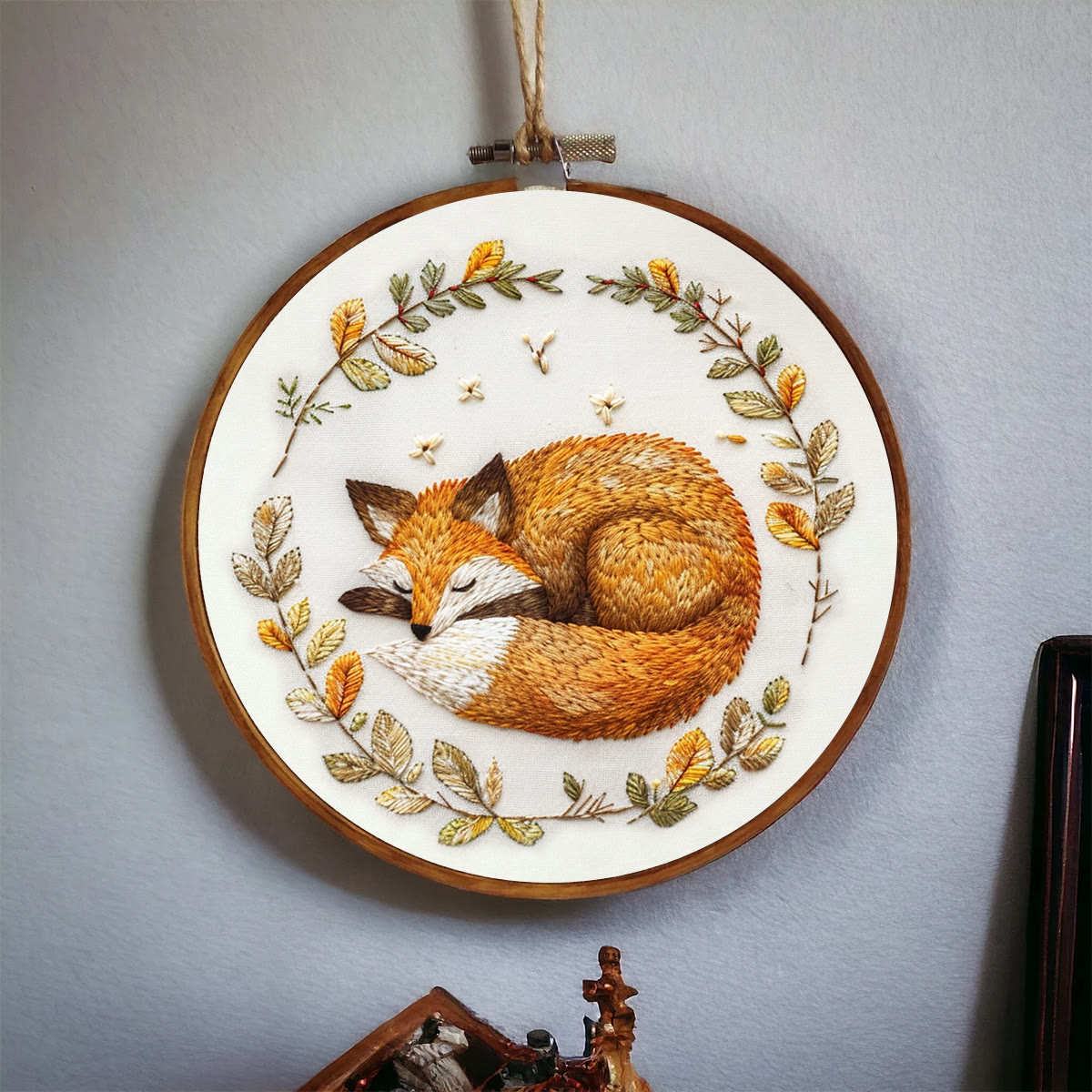 Rubbyoo Stickset – Schlafender Fuchs im Wald | Handarbeit - image 9