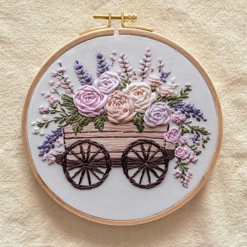 Rubbyoo Stickset - Blumenwagen | DIY Bastelsets Cozy Crafts - image 9