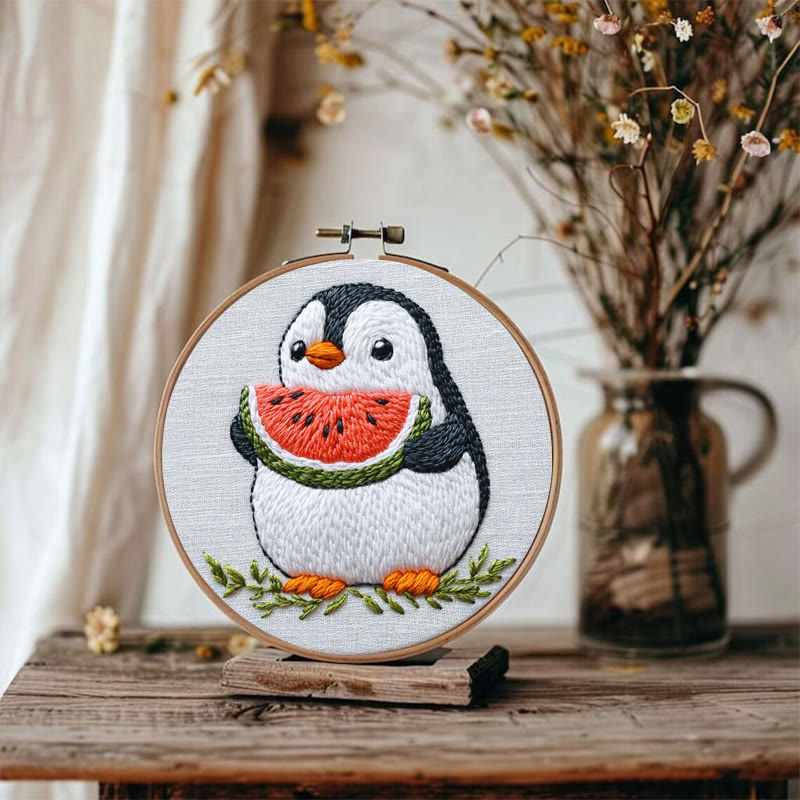Rubbyoo Stickset - Entzückender Pinguin | Handarbeit für Anfänger - image 3