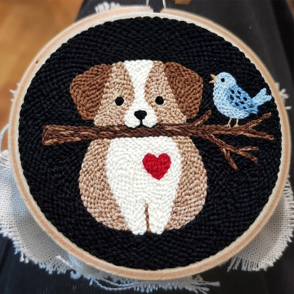 Sweet Puppy Punch Needle Kit - Lovely Animal Handicraft | Perfect Gift For Dog Lovers - image 6