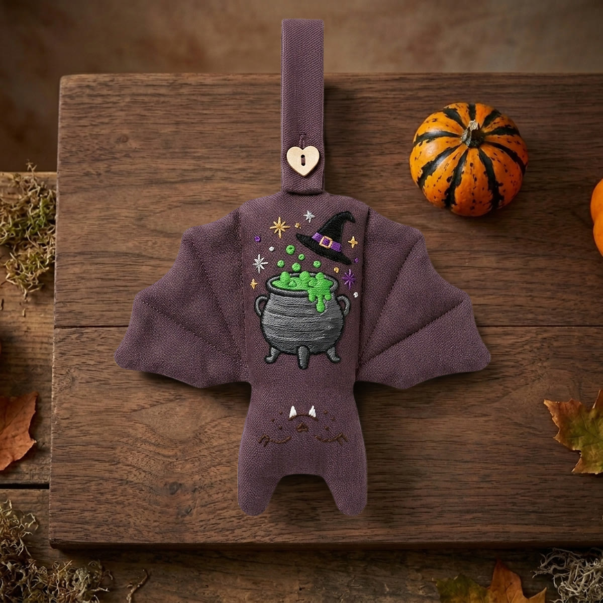 Rubbyoo Fledermaus-Stickset – Hexenkessel | Zaubertrank-Stickrahmen | Gruselige Halloween-Regaldekoration - image 7