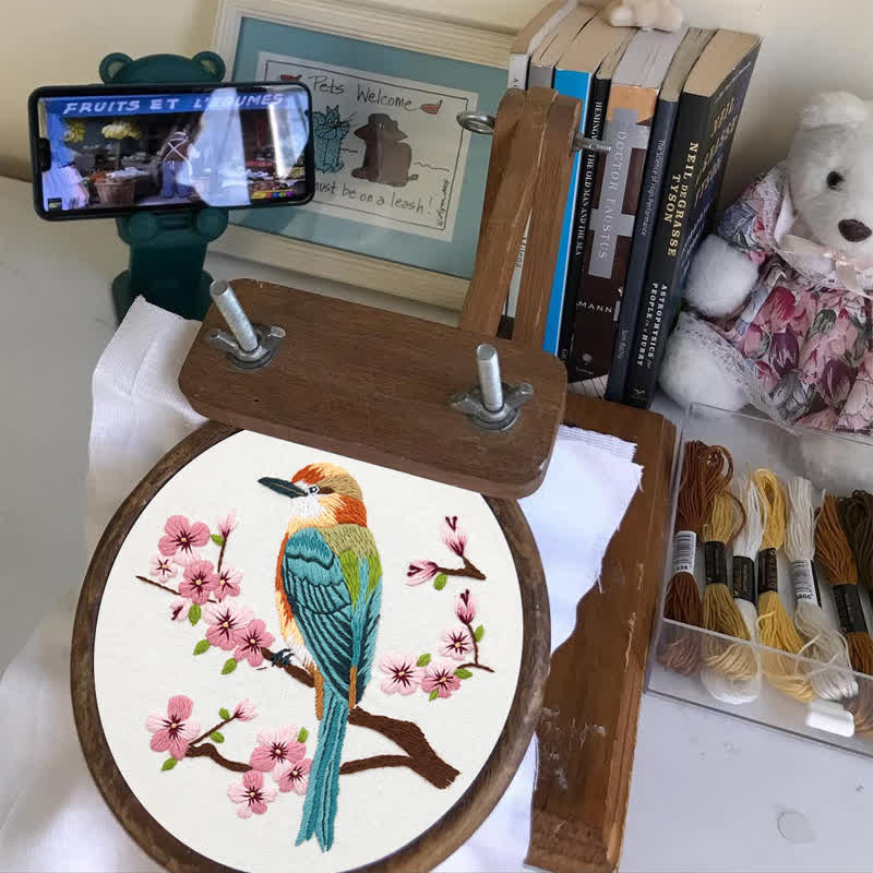 Rubbyoo Stickset – Vögel auf Pflaumenblütenzweig - image 11