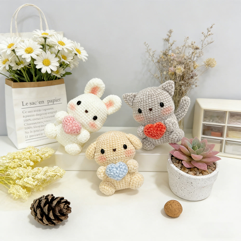 DIY-Häkelset mit Tiermotiven – Niedliches Tierspielzeug | Schönes Häkelgeschenk - image 3