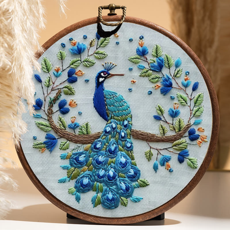 Rubbyoo Stickset – Atemberaubender Pfau | DIY Handarbeit Nadelarbeiten - image 4