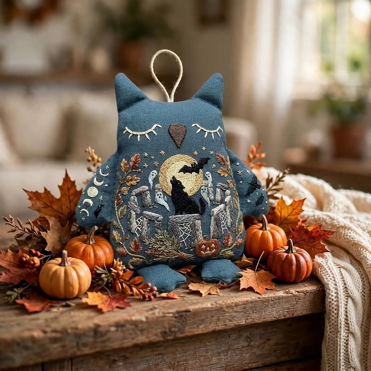 Rubbyoo Eulen-Stickset – Mondlichtwolf | Heulen im Mondlicht | Wunderschöne Halloween-Regaldekoration - image 4