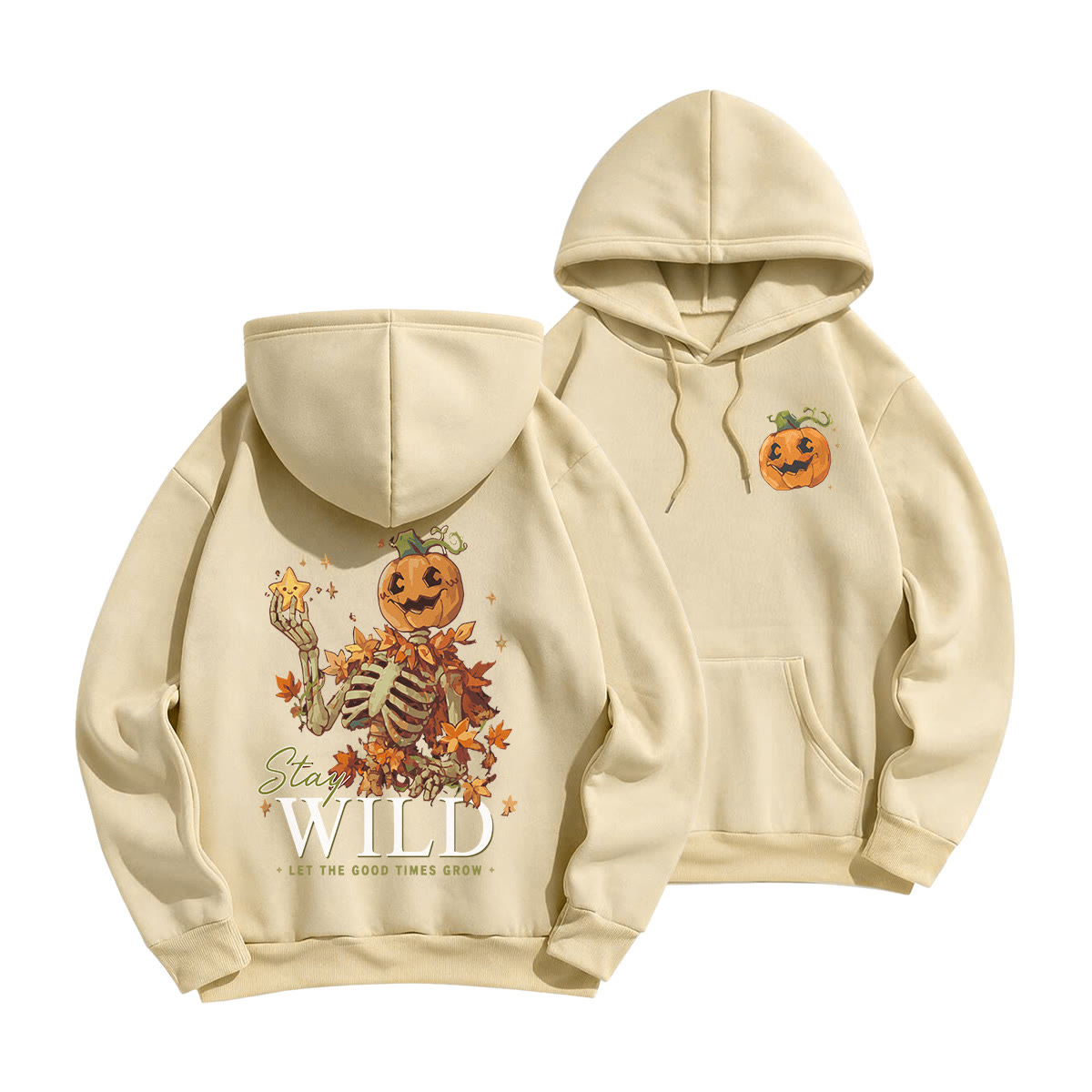 Rubbyoo Stay Wild Unisex Hoodie - Leichter Kaffee - 2XL - image 13