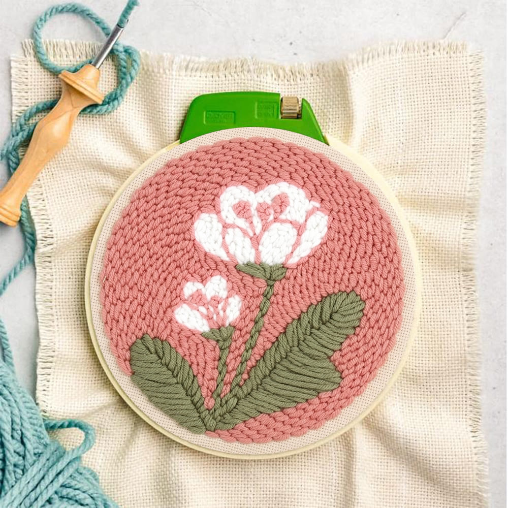 Duftendes Tulpen-Punch-Needle-Set – Elegantes Blumenbastelset | Liebevolles, handgemachtes Geschenk für Sie - image 5
