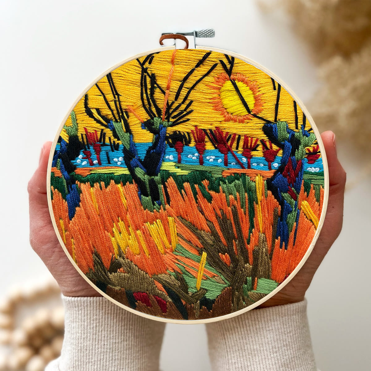 Rubbyoo Stickset – Van Gogh-Gemälde, Sonnenmuster - image 6