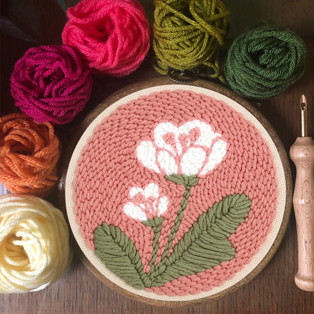 Duftendes Tulpen-Punch-Needle-Set – Elegantes Blumenbastelset | Liebevolles, handgemachtes Geschenk für Sie - image 4