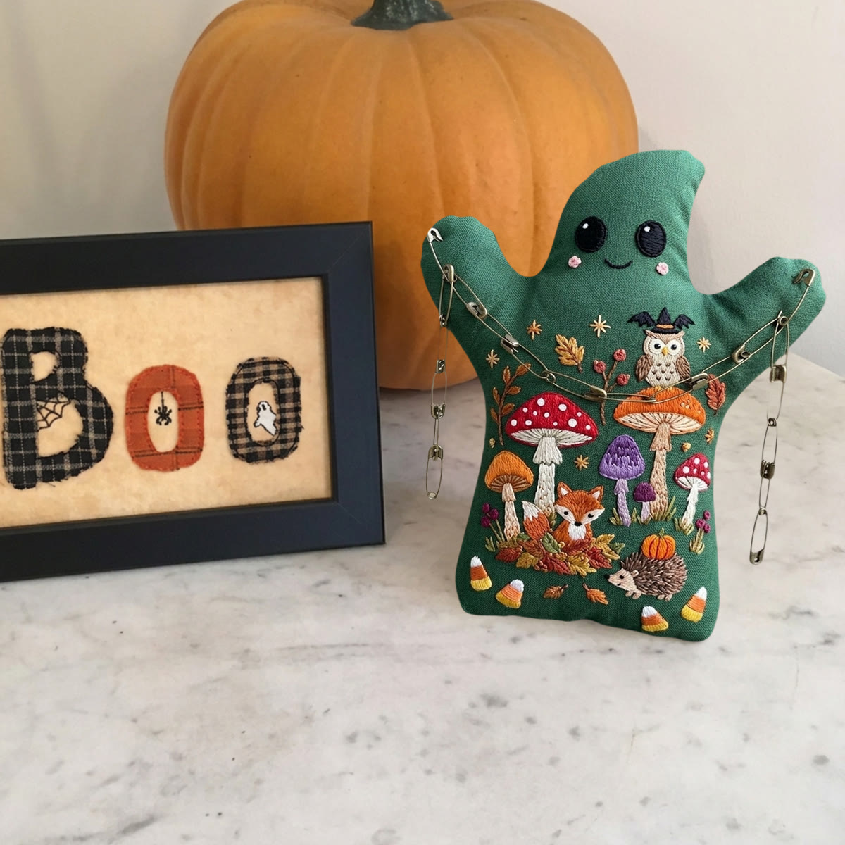 Rubbyoo Geister-Stickset – Magischer Herbstwald | Einzigartiges Halloween-Geschenk für Naturliebhaber | Gemütliche Waldatmosphäre - image 3