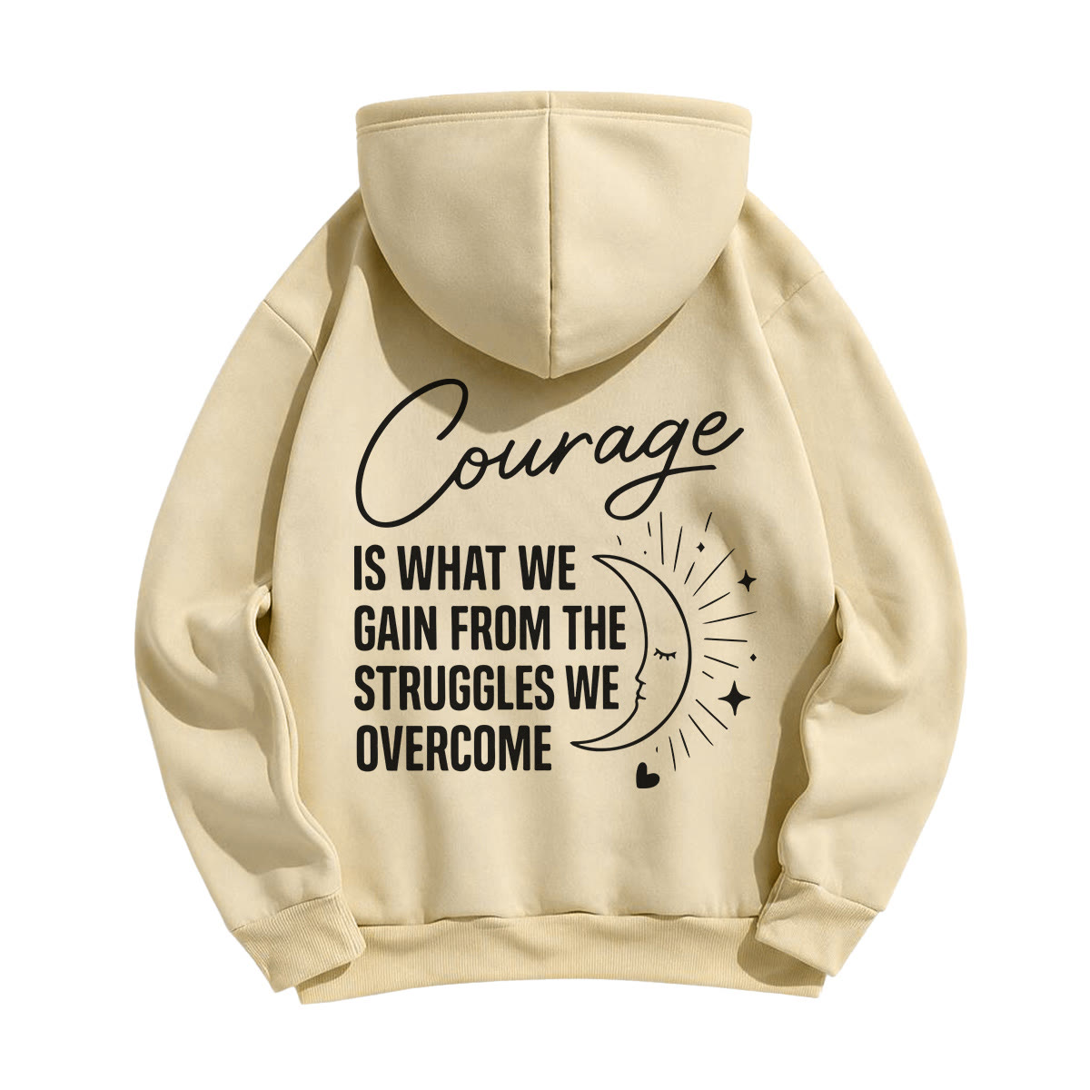 Rubbyoo Unisex-Hoodie „Mut ist, was wir aus den Kämpfen gewinnen“ - image 19