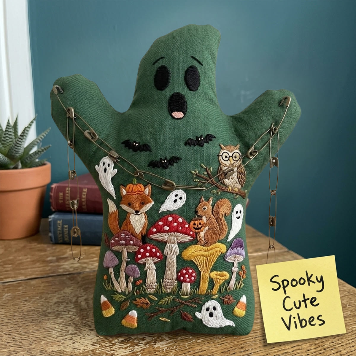 Rubbyoo Geister-Stickset – Halloween-Waldparty | Bezaubernde Wald-Regaldekoration | Rustikales Landschaftsornament - image 7