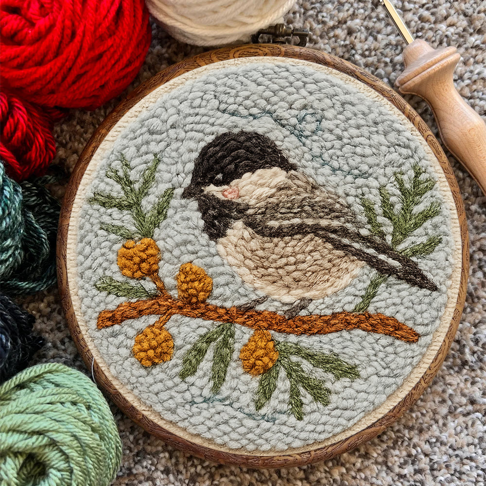 Punch Needle Kit „Vögel auf dem Zweig“ – Niedliches Vogel-Kunstwerk | Perfekte Schreibtischdekoration - image 7