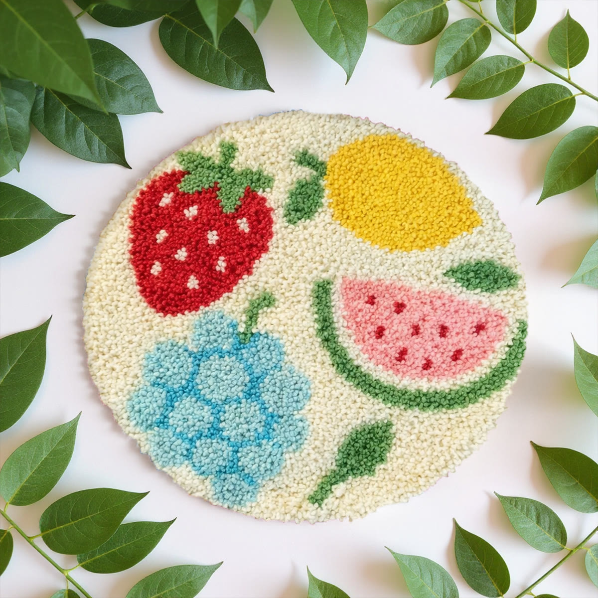 Rubbyoo Knüpfteppich-Set – Reife Früchte | Handarbeit für Anfänger | Geeignet zur Dekoration Ihres Zuhauses - image 5