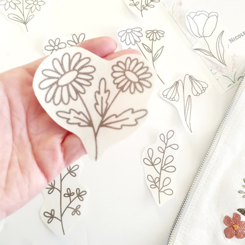 Stickmuster mit blühenden Blumen | Stickerei für Kleidung - image 5