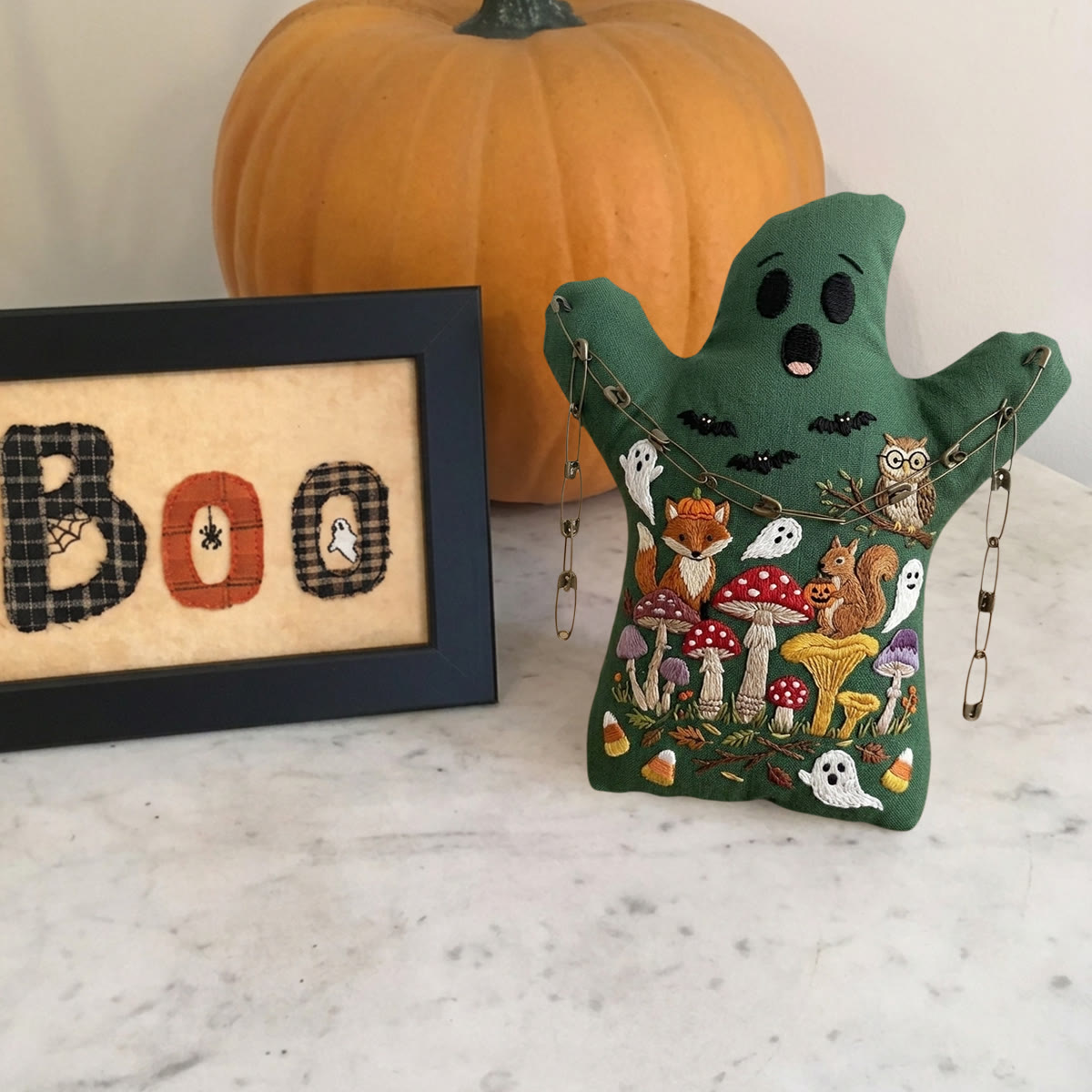 Rubbyoo Geister-Stickset – Halloween-Waldparty | Bezaubernde Wald-Regaldekoration | Rustikales Landschaftsornament - image 5