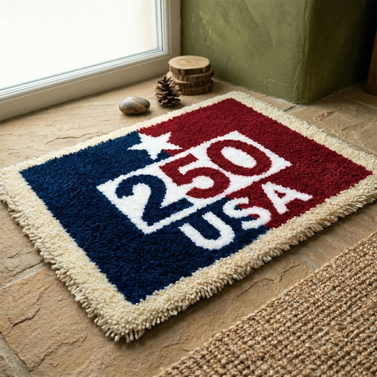 Rubbyoo Knüpfteppich-Set – Freedom 250 | Dekorative Wohnaccessoires | Einzigartiges handgefertigtes Kunstwerk - image 3