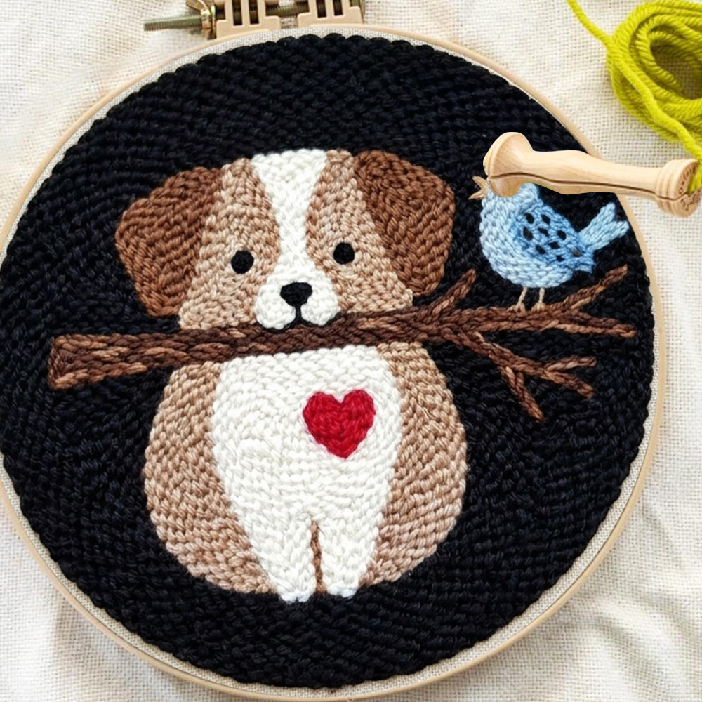 Sweet Puppy Punch Needle Kit - Lovely Animal Handicraft | Perfect Gift For Dog Lovers - image 9
