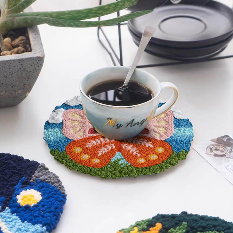 Punch-Needle-Set „Wiesen-Schmetterling“ – Frische Handarbeit | Strahlende Wohnaccessoires - image 5