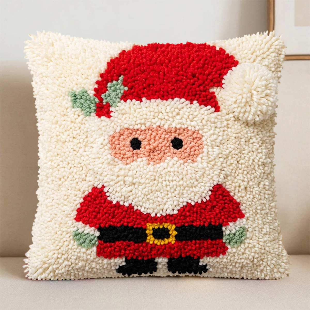 Rubbyoo Knüpfkissen-Set – Weihnachtsmann | Festliche Dekoration | Perfekt für Anfänger - image 7