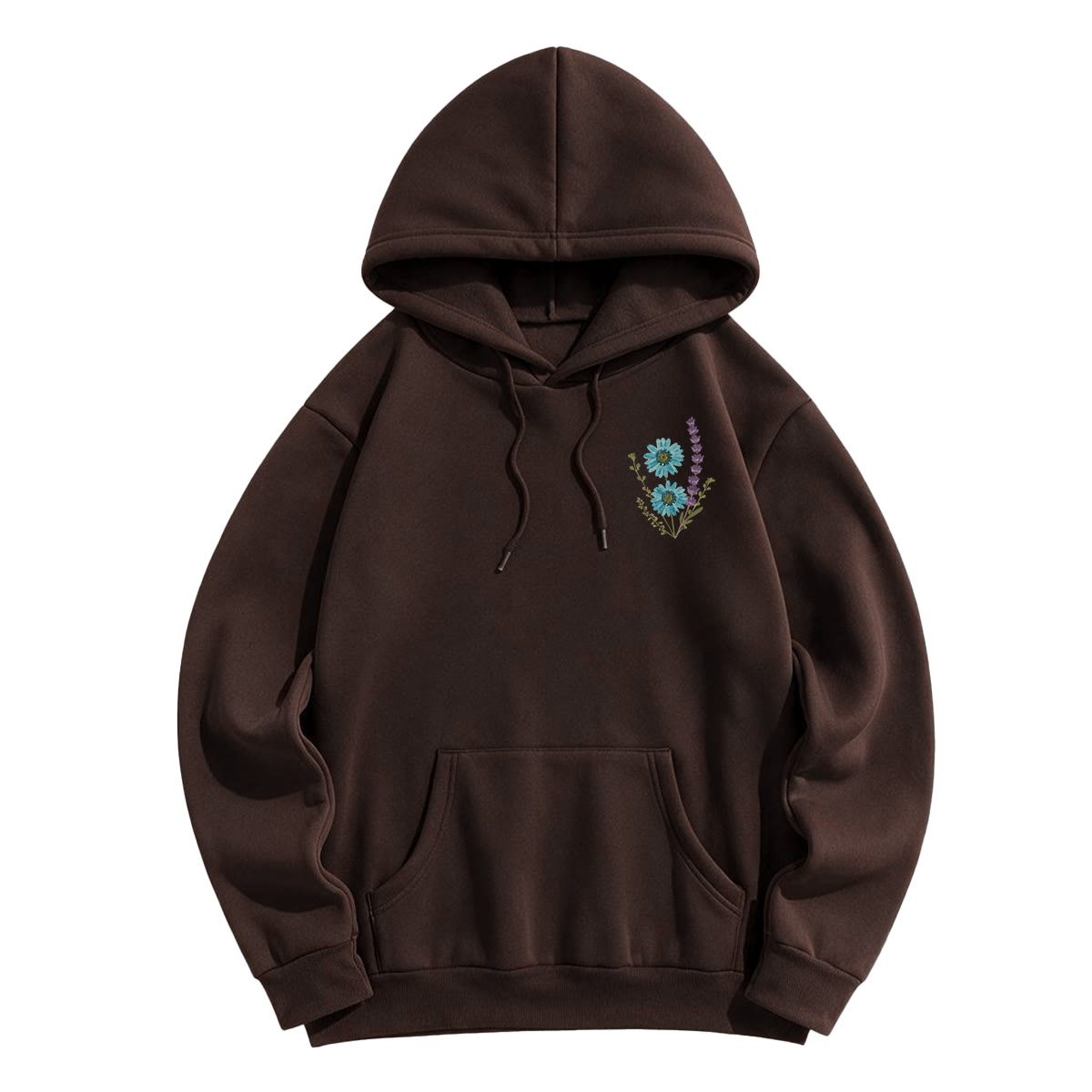 Rubbyoo Unisex-Hoodie mit buntem Wildblumen-Motiv - image 17