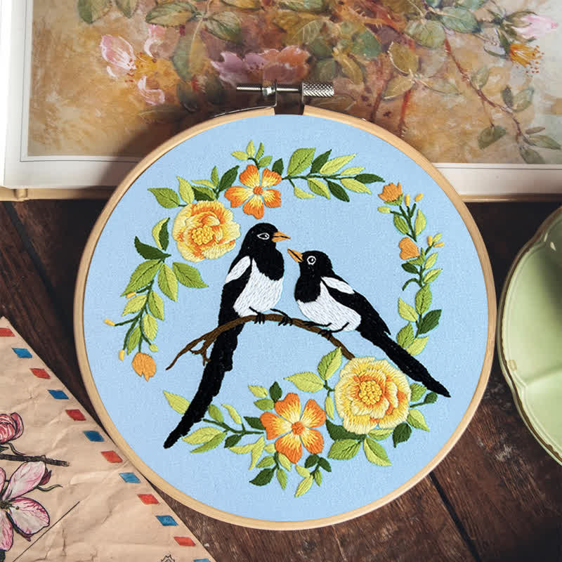 Rubbyoo Stickset - Liebesvögel und Blumen - image 15