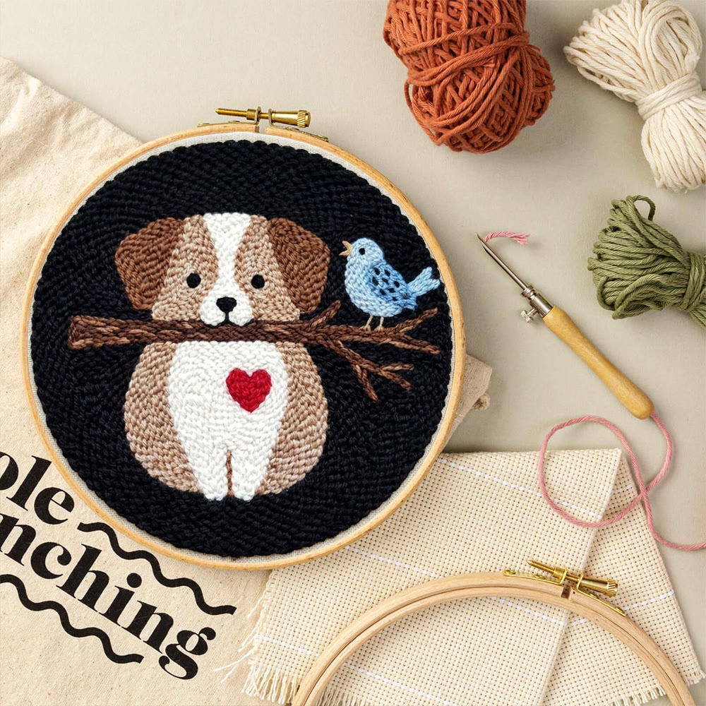 Sweet Puppy Punch Needle Kit - Lovely Animal Handicraft | Perfect Gift For Dog Lovers - image 10