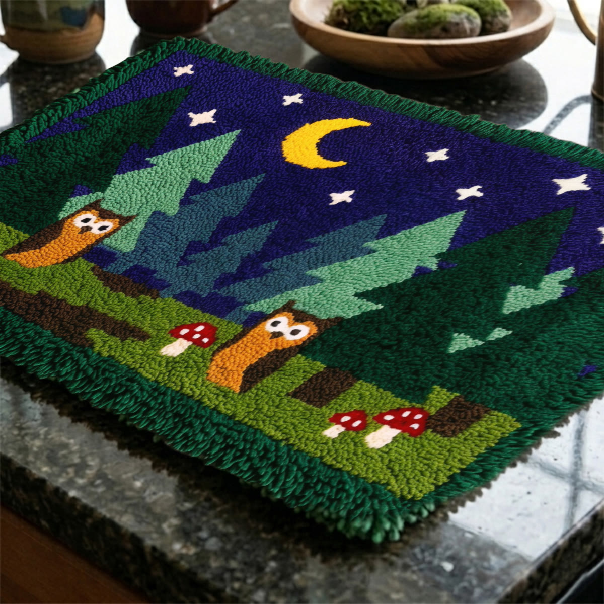 Rubbyoo Knüpfteppich-Set – Die Nachteule | Dekorativer Teppich fürs Schlafzimmer | DIY-Kinderzimmerteppich - image 9
